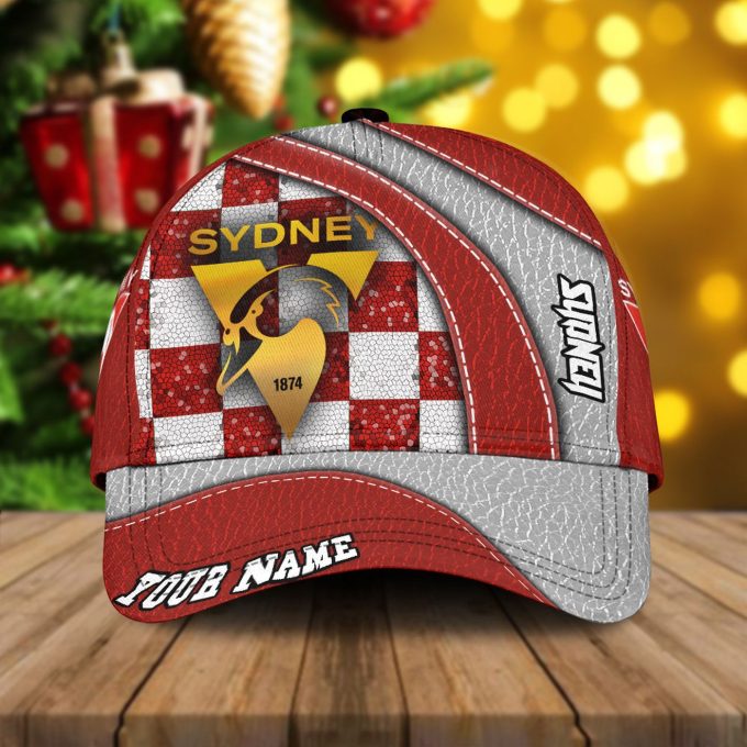 New Personalized Sydney Swans Afl Classic 3D Cap For Fan