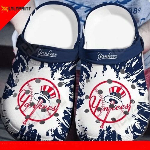 Comfy Yankees MLB Gift: RubberCrocs Clog Shoes – New York Fan s Must-Have!