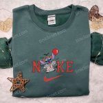 Nike x Pennywise Stitch Balloon Shirt: Funny Halloween Hoodie Best Gifts for Halloween Lovers