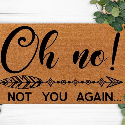 Not You Again? Welcome! Funny Doormat – Perfect Housewarming & Christmas Gift