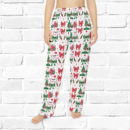 Coquette Nurse Christmas Loungewear: Cute PJs for Women Retro Aesthetic Gift