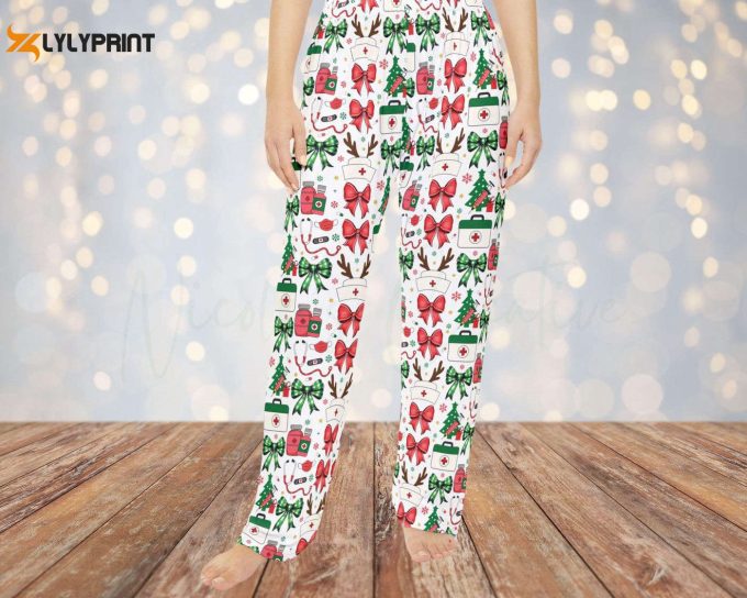 Coquette Nurse Christmas Loungewear: Cute Pjs For Women Retro Aesthetic Gift