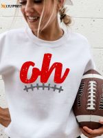 Stay Warm in Style with Ohio Football Stitch Sweatshirt – Officially Licensed NCAA Apparel