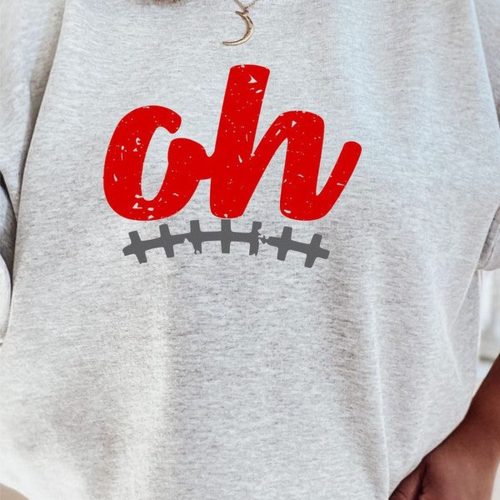 Stay Warm in Style with Ohio Football Stitch Sweatshirt – Officially Licensed NCAA Apparel