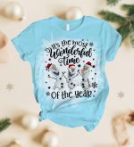 Disney Frozen Olaf Christmas Pj Set – Festive Tshirt Pants Santa Hat and Snowman Pajamas