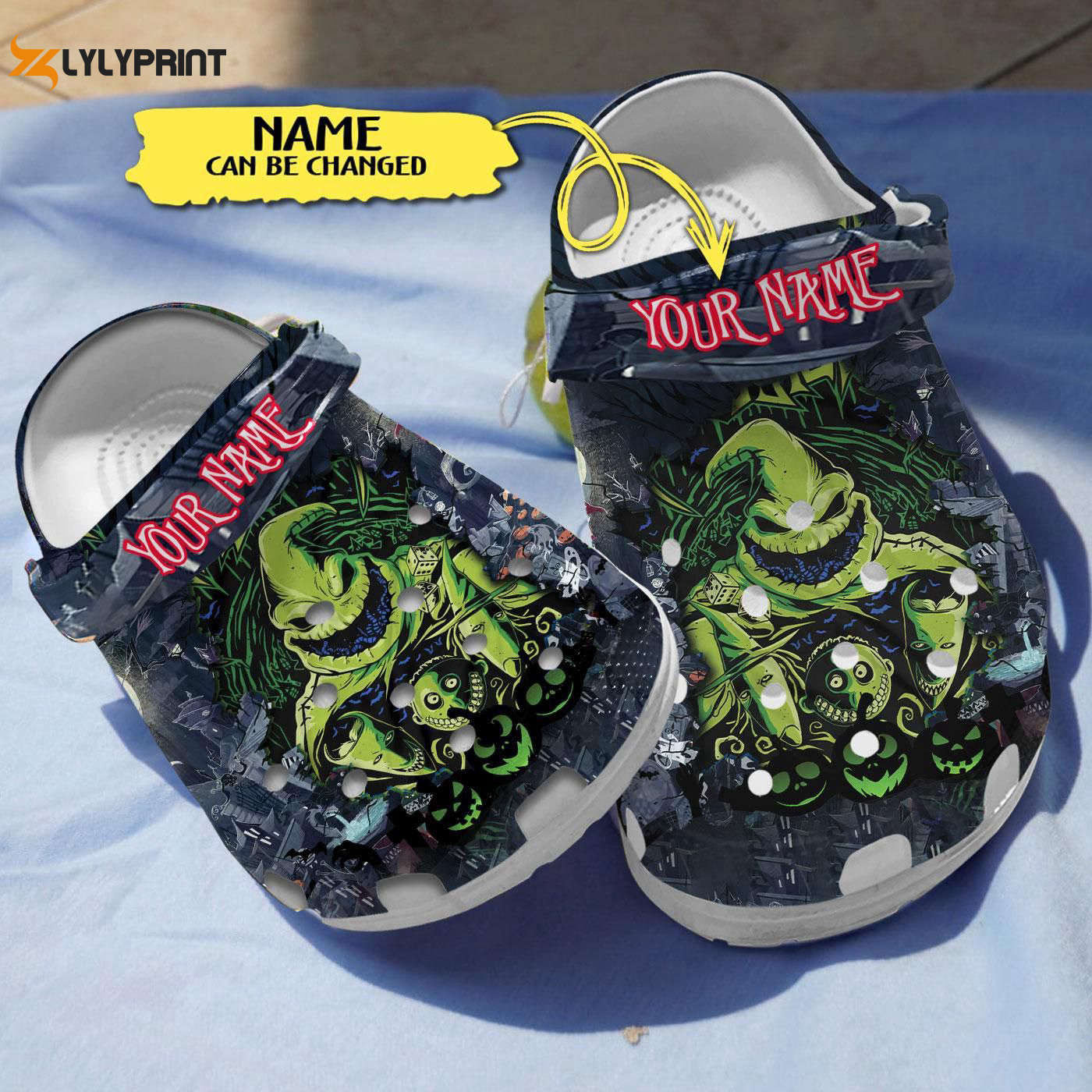 Spooktacular Oogie Boogie Halloween Horror Clogs – Nightmare Before Christmas Collection Spooktacular Oogie Boogie Halloween Horror Clogs – Nightmare Before Christmas Collection