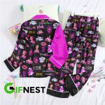 P!nk Button Down Pajamas Set – Perfect Christmas Gift for Women