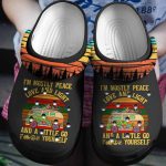 Stylish Peace Love & Light Hippie Vans Shoes: Perfect Crocs Clogs Gift for Birthday & Christmas