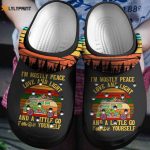 Stylish Peace Love & Light Hippie Vans Shoes: Perfect Crocs Clogs Gift for Birthday & Christmas