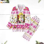 Super Mario Xmas Pajamas Set – Peach Princess & Mario Characters Fun Video Game Family Christmas PJs