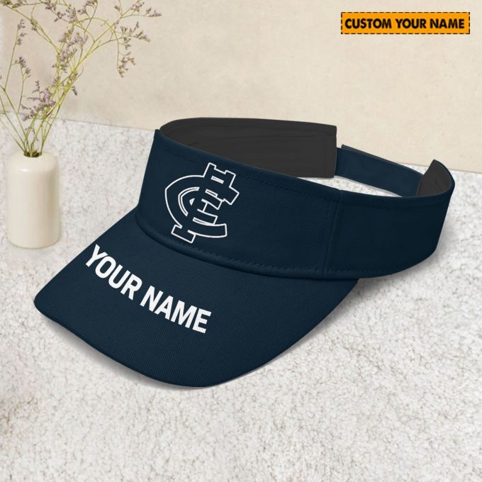 Personalized Carlton Afl Sunscreen Visor Cap Travel Hats For Fan 2