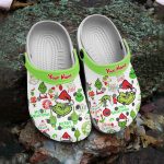 Get Festive with Personalized Grinch Christmas Clogs – Funny Design for Unisex Adults