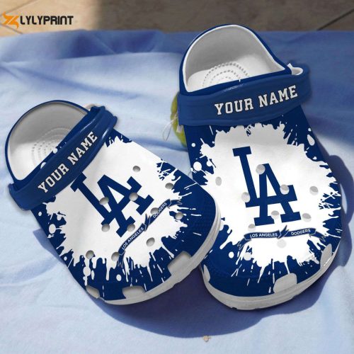 Custom LA Dodgers MLB Sport Clogs – Personalized Unisex Team Shoes