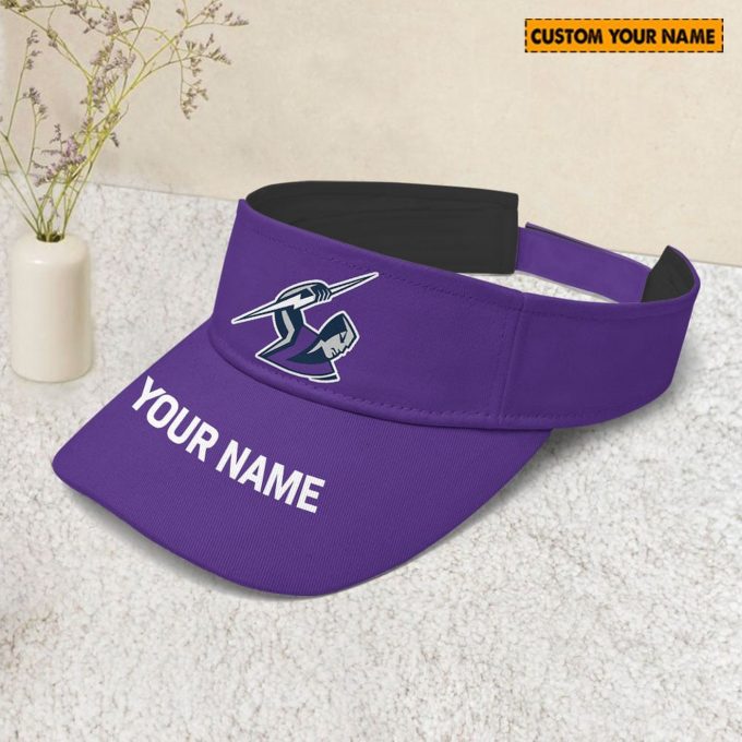 Personalized Melbourne Storm Nrl Sunscreen Visor Cap Travel Hats For Fan 1