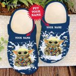 Custom Houston Astros Baby Yoda Autism Awareness Crocs-Shoes: Personalized MLB Baseball Clog Shoes Custom Houston Astros Baby Yoda Autism Awareness Crocs-Shoes: Personalized MLB Baseball Clog Shoes