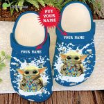 MLB Dodgers Baby Yoda Autism Awareness Crocs: Personalized Clog Shoes