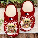 MLB Washington Nationals Baby Yoda Autism Awareness Crocs-Shoes: Personalized Clog Shoes