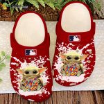 MLB Washington Nationals Baby Yoda Autism Awareness Crocs-Shoes: Personalized Clog Shoes