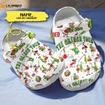 Get Festive with Personalized My Grinch Tour White Clogs – Perfect for Christmas!
