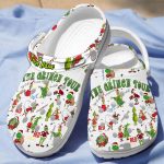 Get Festive with Personalized My Grinch Tour White Clogs – Perfect for Christmas!