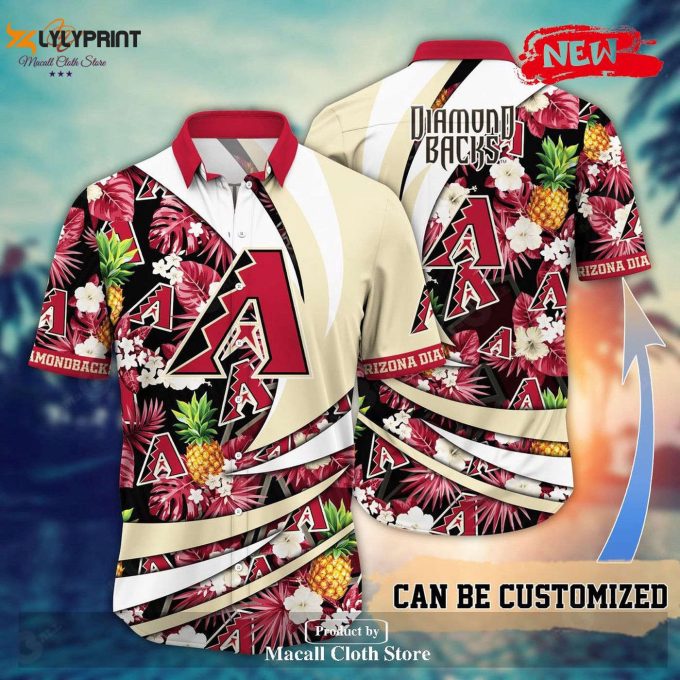 Custom Name Arizona Diamondbacks Mlb Hawaiian Shirt – Perfect Summer Baseball Gift For Sports Fans