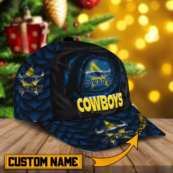 Personalized North Queensland Cowboys Nrl Classic Cap For Fan 2