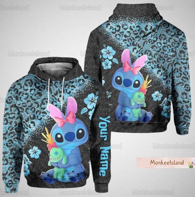 Personalized Stitch Hoodie &Amp; Disney Legging: Cute Stitch Fan Gift For Her