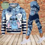 Personalized Stitch Hoodie Legging & Yoga Legging Lilo and Stitch Women s Apparel