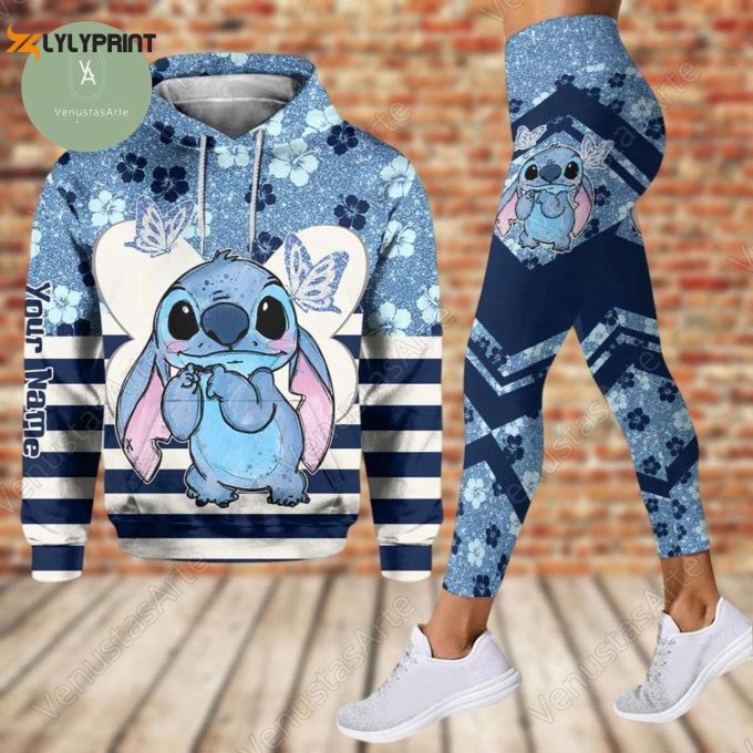 Personalized Stitch Hoodie Legging &Amp;Amp; Yoga Legging Lilo And Stitch Women S Apparel