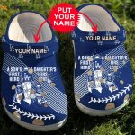 MLB Dooger LA TeamCrocs – Personalized Crocs Shoes for Dad and Son Daughter Crocband Clogs