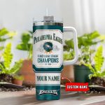 Custom Philadelphia Eagles NFL Jim Beam 40oz Tumbler – Perfect Gift for Die-Hard Fans