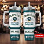 Custom Philadelphia Eagles NFL Jim Beam 40oz Tumbler – Perfect Gift for Die-Hard Fans