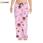 Stylish Pink Cupcake Pajamas for Women Valentine s Mother s Day Christmas Gift Food Art Print Customization