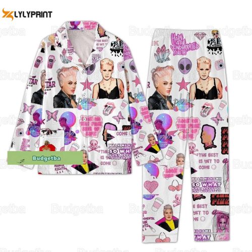 Pink P!nk Music Singer Pajamas – Stylish & Comfortable Pink Women Pajamas