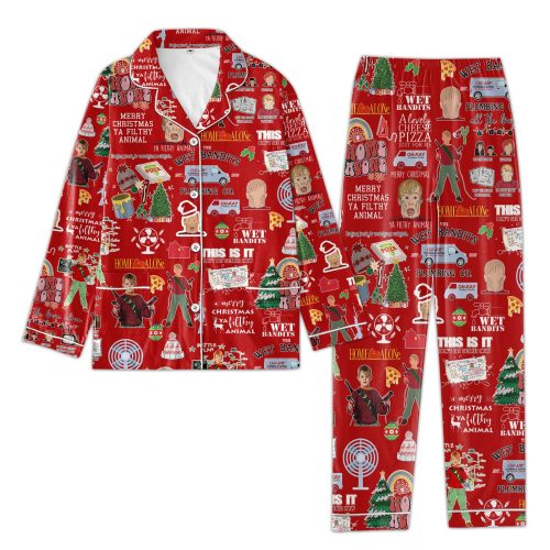 Cozy &Amp; Festive: Premium Hmal Christmas Button Down Pajamas Tl