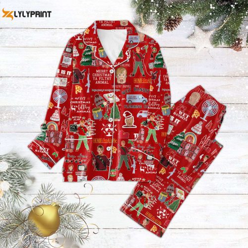 Cozy &Amp; Festive: Premium Hmal Christmas Button Down Pajamas Tl