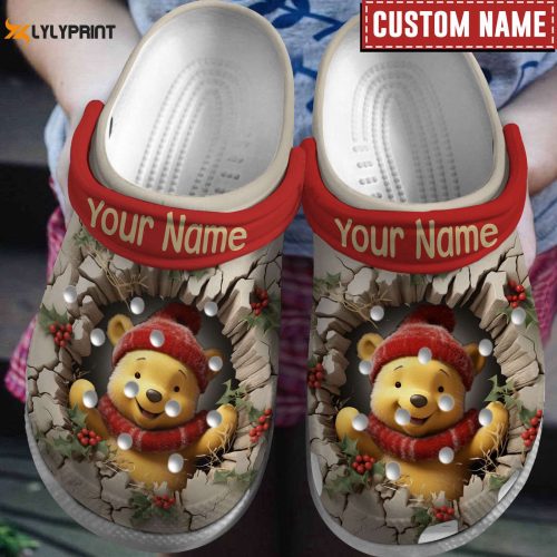 Custom Christmas Clogs LA Premium Pooh Collection