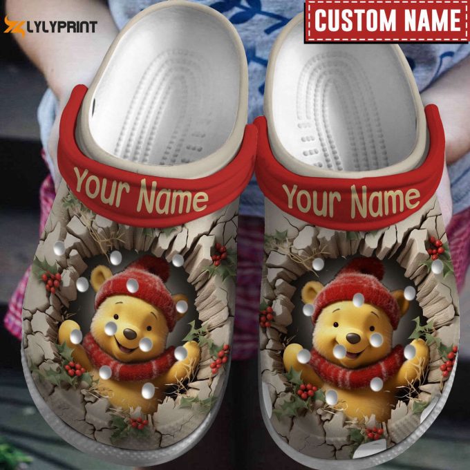 Custom Christmas Clogs La Premium Pooh Collection