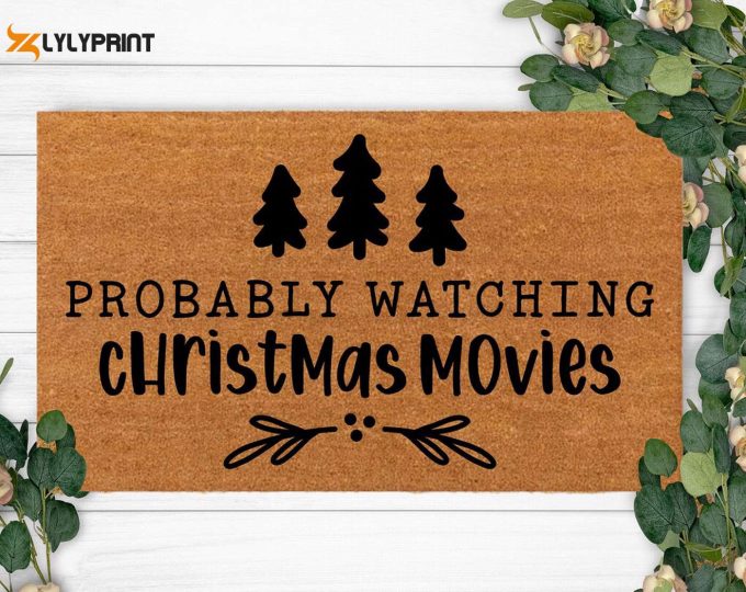 Get Festive With Personalized Last Name Doormat – Perfect Christmas Movie Watchers Gift!