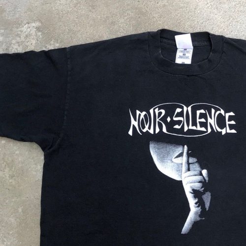 Rare Vintage 90s Noir Silence Canadien T Shirt – Pop Rock Single Stitch