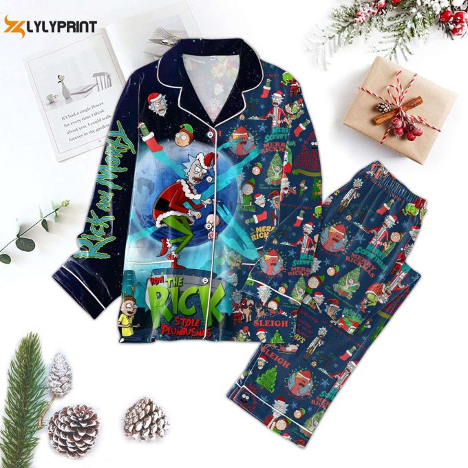 Cozy Christmas Button Down Pajamas Tl – Rickm: Festive Comfort For The Holidays