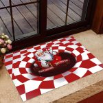 Santa Claus Christmas Decorative Doormat – Xmas Welcome Mat for Indoor Outdoor – Festive Holiday Door Mat