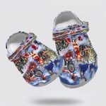 Santa Claus Train Merry Christmas Polar Express Crocs Clog Shoes