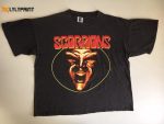 Vintage 1994 Scorpions Tshirt from Face The Heat Tour – Heavy Metal Rock 90s Shirt Single Stitch Tee