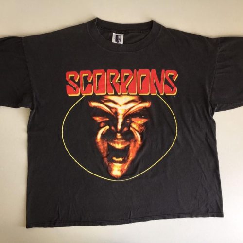 Vintage 1994 Scorpions Tshirt from Face The Heat Tour – Heavy Metal Rock 90s Shirt Single Stitch Tee