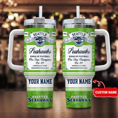 Seattle Seahawks Personalized 40oz Stanley Tumbler – Perfect Gift for NFL Fans