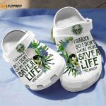 Skull Succulent Save A Life Shoes – Unique Crocs Clogs for Birthday & Christmas Gifts