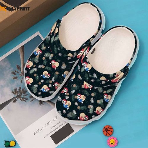 Sloth ChristmasCrocs: Crocband Clog Shoes for Men & Women – Festive and Comfy Footwear