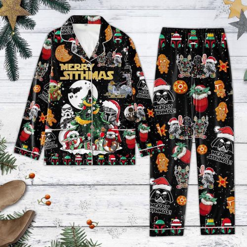 Christmas Star Wars Pajama Set: Disney Movie Holiday PJs for Family Matching Him & Her