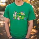 Get Lucky with Stitch and Angel St Patrick s Day Coffee Cup T-Shirt!